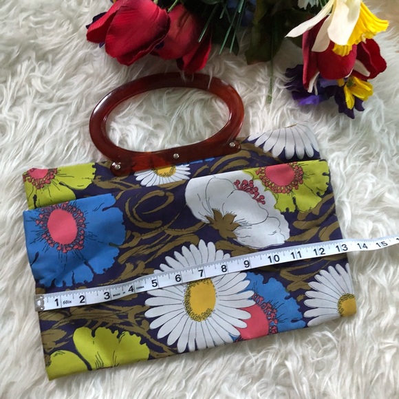 🌺UNIQUE VINTAGE clutch 🌺 - Picture 6 of 7